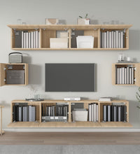 6-tlg. TV-Schrank-Set Sonoma-Eiche Holzwerkstoff