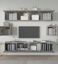 6-tlg. TV-Schrank-Set Betongrau Holzwerkstoff