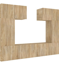 6-tlg. TV-Schrank-Set Sonoma-Eiche Holzwerkstoff