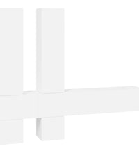 TV-Wandschrank Weiß Holzwerkstoff