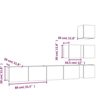 TV-Wandschrank Sonoma-Eiche Holzwerkstoff