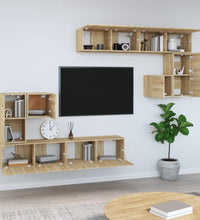 TV-Wandschrank Sonoma-Eiche Holzwerkstoff