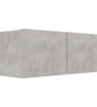 6-tlg. TV-Schrank-Set Betongrau Holzwerkstoff