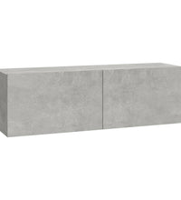 6-tlg. TV-Schrank-Set Betongrau Holzwerkstoff