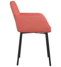 Esszimmerstühle 2 Stk. Rosa Samt