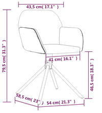 Esszimmerstühle 2 Stk. Drehbar Rosa Samt