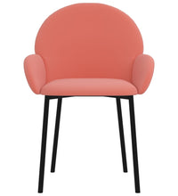 Esszimmerstühle 2 Stk. Rosa Samt