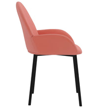 Esszimmerstühle 2 Stk. Rosa Samt