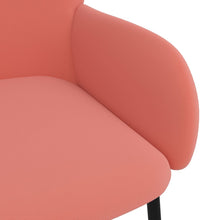 Esszimmerstühle 2 Stk. Rosa Samt