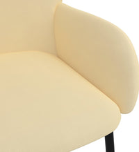 Esszimmerstühle 2 Stk. Creme Samt