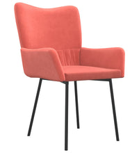 Esszimmerstühle 2 Stk. Rosa Samt