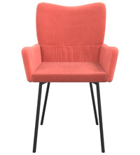 Esszimmerstühle 2 Stk. Rosa Samt