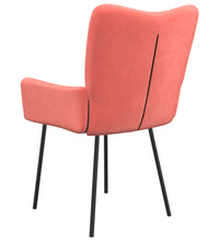 Esszimmerstühle 2 Stk. Rosa Samt