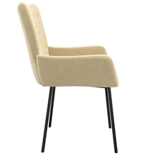 Esszimmerstühle 2 Stk. Creme Samt