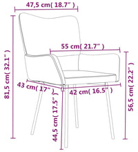 Esszimmerstühle 2 Stk. Creme Samt
