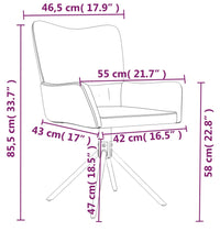 Esszimmerstühle 2 Stk. Drehbar Rosa Samt
