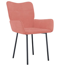 Esszimmerstühle 2 Stk. Rosa Samt