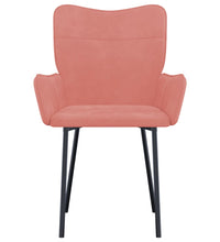 Esszimmerstühle 2 Stk. Rosa Samt