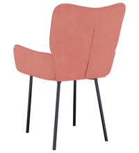 Esszimmerstühle 2 Stk. Rosa Samt