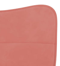 Esszimmerstühle 2 Stk. Rosa Samt