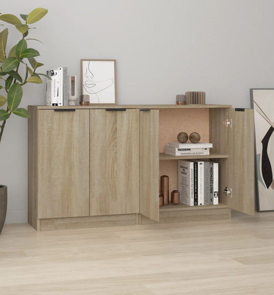Sideboards 2 Stk. Sonoma Eiche 60x30x70 cm Holzwerkstoff