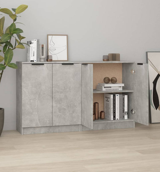 Sideboards 2 Stk Betongrau 60x30x70 cm Holzwerkstoff