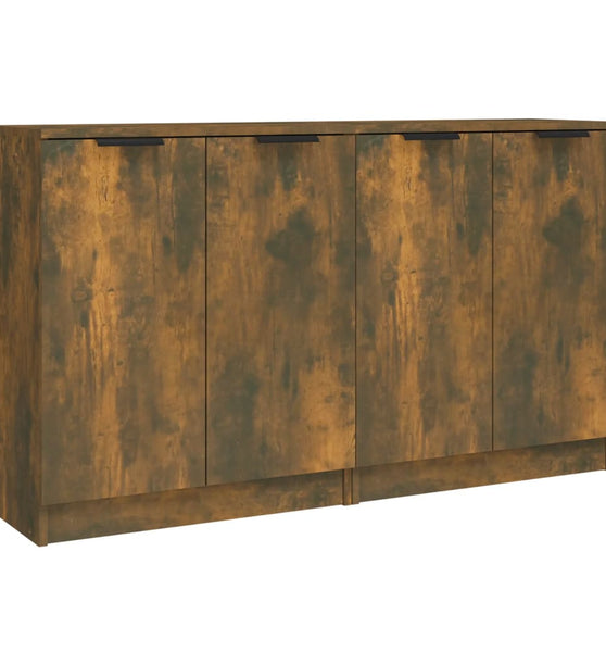 Sideboards 2 Stk. Räuchereiche 60x30x70 cm Holzwerkstoff