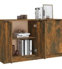 Sideboards 2 Stk. Räuchereiche 60x30x70 cm Holzwerkstoff