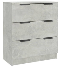 3-tlg. Sideboard-Set Betongrau Holzwerkstoff