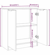 3-tlg. Sideboard-Set Betongrau Holzwerkstoff