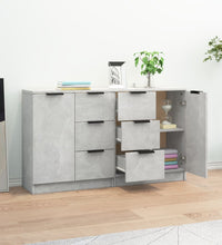 Sideboards 2 Stk. Betongrau 60x30x70 cm Holzwerkstoff