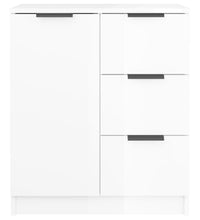 Sideboards 2 Stk. Hochglanz-Weiß 60x30x70 cm Holzwerkstoff