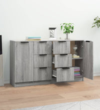 Sideboards 2 Stk. Grau Sonoma 60x30x70 cm Holzwerkstoff