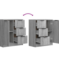 Sideboards 2 Stk. Grau Sonoma 60x30x70 cm Holzwerkstoff