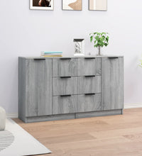 Sideboards 2 Stk. Grau Sonoma 60x30x70 cm Holzwerkstoff