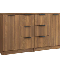 Sideboards 2 Stk. Braun Eichen-Optik 60x30x70 cm Holzwerkstoff