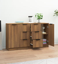 Sideboards 2 Stk. Braun Eichen-Optik 60x30x70 cm Holzwerkstoff