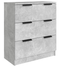 3-tlg. Sideboard-Set Betongrau Holzwerkstoff