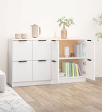 Sideboards 2 Stk. Weiß 60x30x70 cm Holzwerkstoff