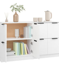Sideboards 2 Stk. Weiß 60x30x70 cm Holzwerkstoff