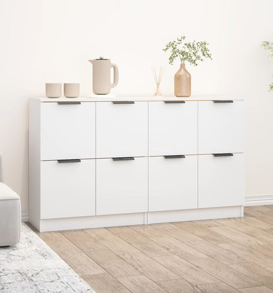 Sideboards 2 Stk. Weiß 60x30x70 cm Holzwerkstoff