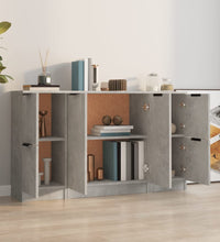 Sideboards 3 Stk. Betongrau Holzwerkstoff