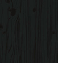 Massivholzbett Schwarz 100x200 cm Kiefer