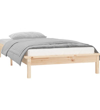 Massivholzbett mit LEDs 90x200 cm