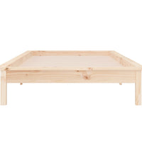 Massivholzbett mit LEDs 90x200 cm