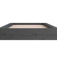Massivholzbett Grau 75x190 cm