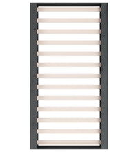 Massivholzbett Grau 75x190 cm