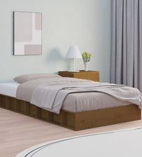 Massivholzbett Honigbraun 75x190 cm