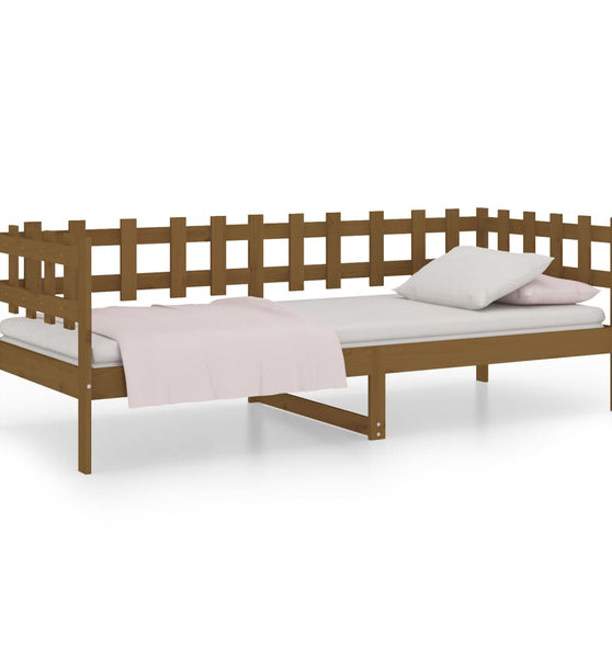 Tagesbett Honigbraun 80x200 cm Massivholz Kiefer