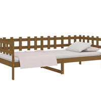Tagesbett Honigbraun 80x200 cm Massivholz Kiefer